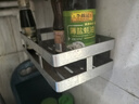 帅仕厨房置物架不锈钢免钉壁挂调料架免打孔佐料甁调味品收纳架子 304不锈钢单层调味架（30长） 实拍图