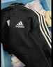 adidas通勤休闲三条纹连帽夹克早秋外套卫衣男装阿迪达斯轻运动   黑色/白   S 实拍图