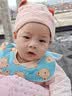 爱贝迪拉（AIBEDILA） 婴儿口水巾4条纯棉印花围嘴宝宝360°旋转饭兜3层新生儿防水围兜 实拍图