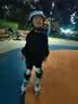 小状元儿童轮滑鞋6-12岁溜冰鞋全闪可调节生日礼物 26年新升级 蓝M 实拍图
