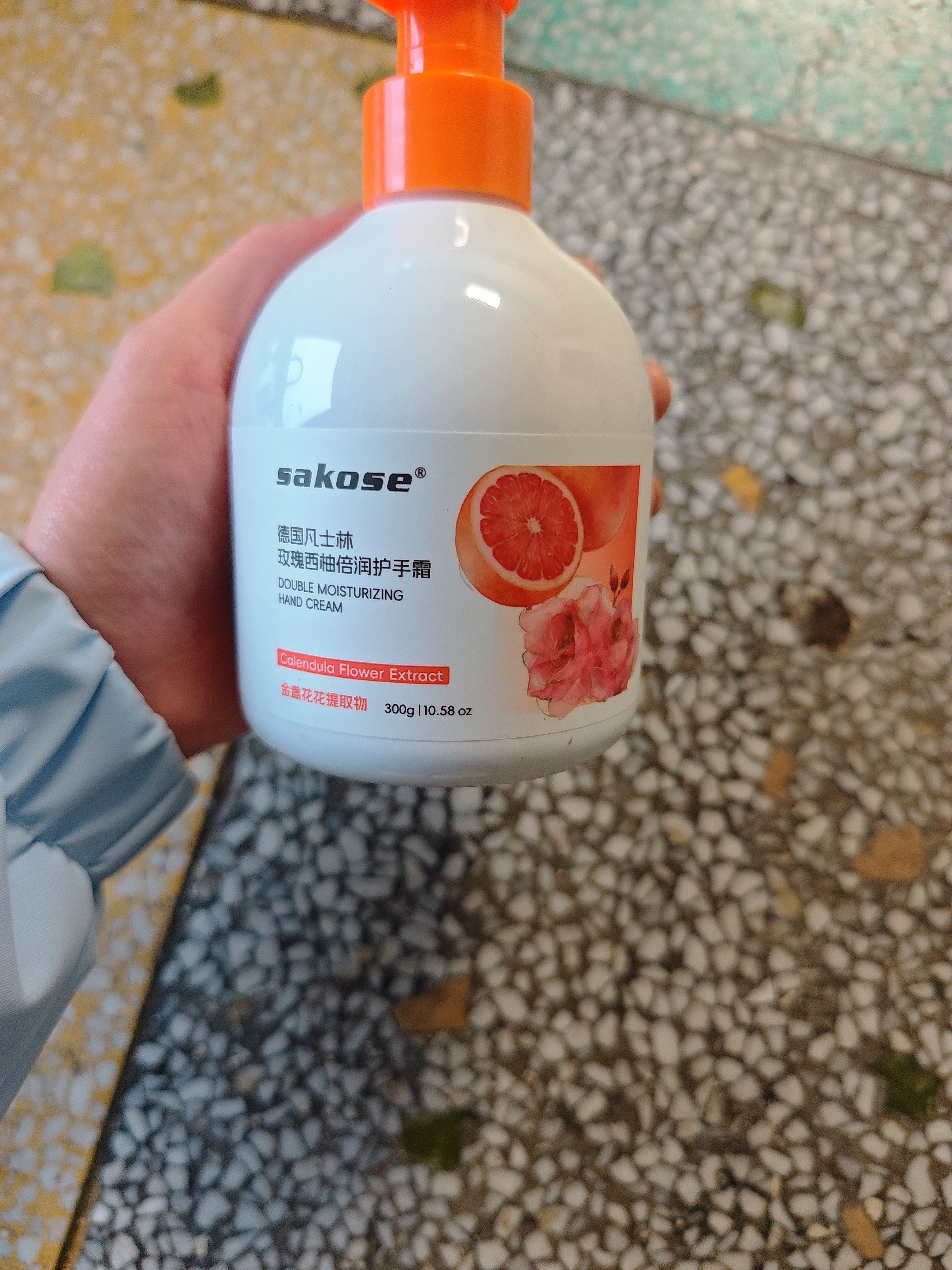sakose凡士林玫瑰西柚倍润护手霜300g长效保湿芳香怡人清爽不油腻防干燥 实拍图
