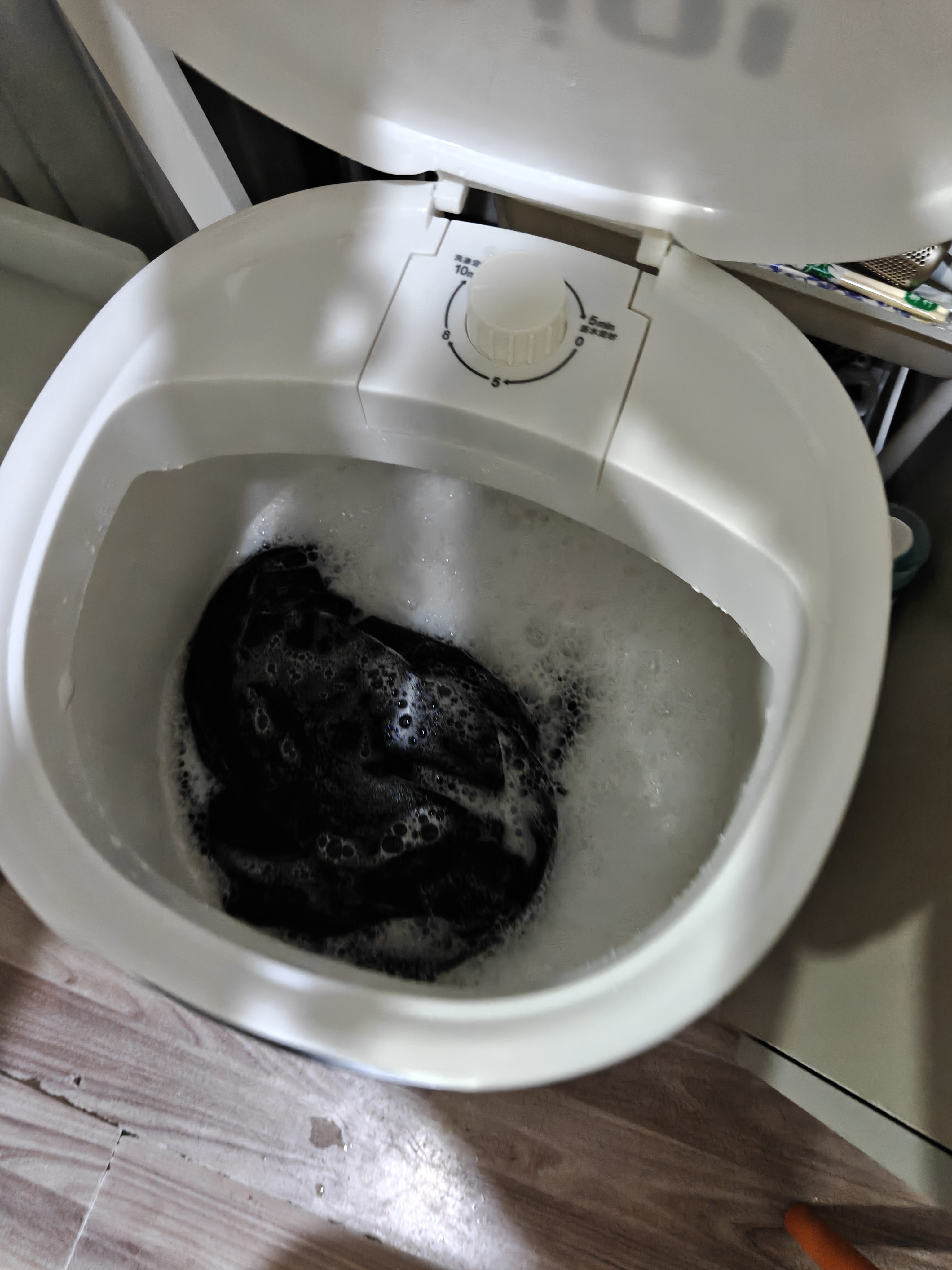 VCJ洗衣机半全自动迷你洗衣机小型洗脱一体小型家用母婴内衣裤洗袜子神器儿童单身人宿舍出租房 新4.5KG【立体水洗去污*定时降噪快洗】珍珠白 实拍图