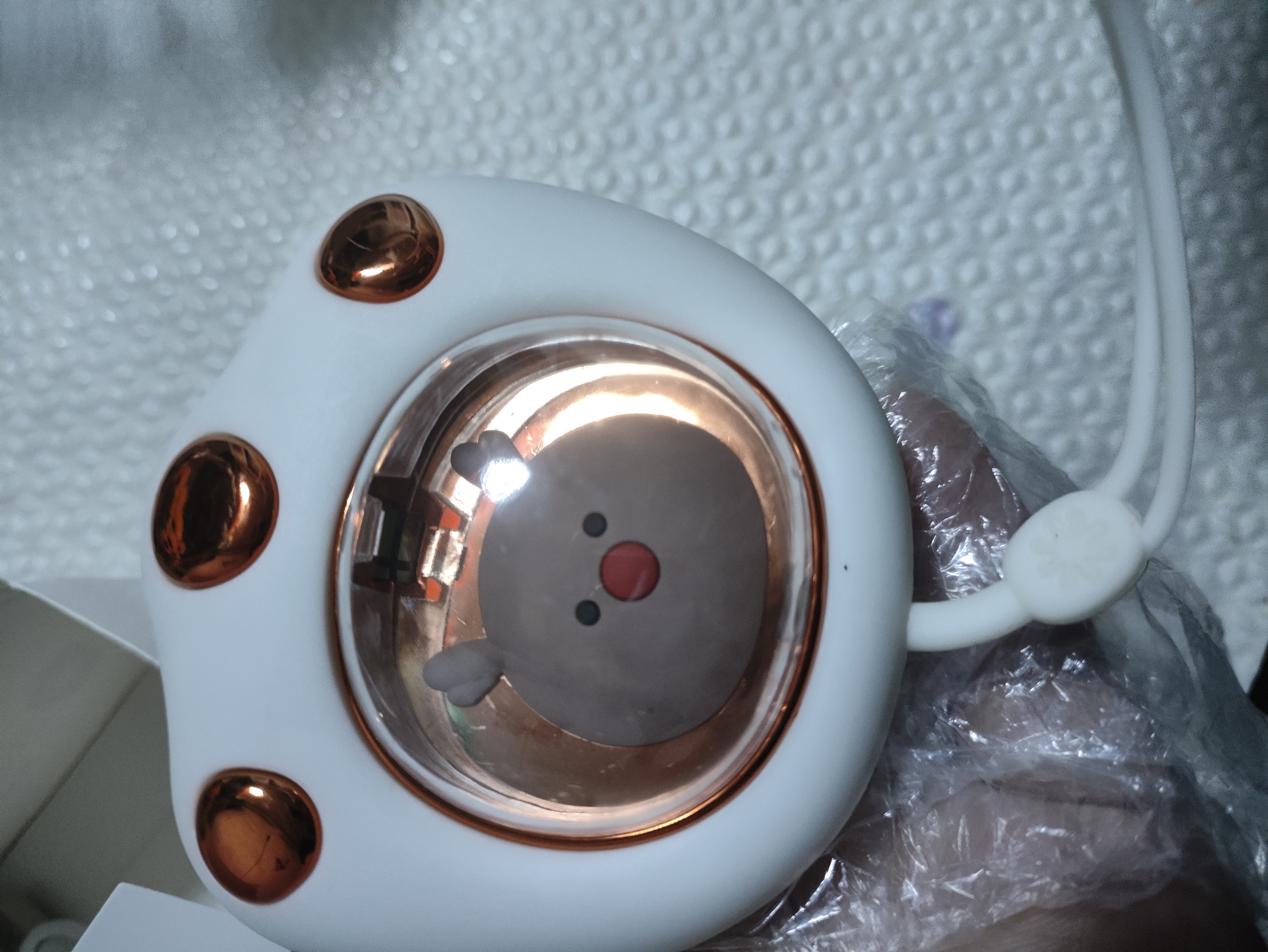 【暖冬好物】萌宠潮流取暖器充电猫爪爆款usb取暖器女生充电式防爆 猫爪暖手宝【颜色随机】 实拍图