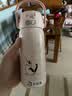 膳魔师儿童保温杯316L吸管杯带锁扣学生3-6-12岁水壶开学水杯460ml 粉 实拍图