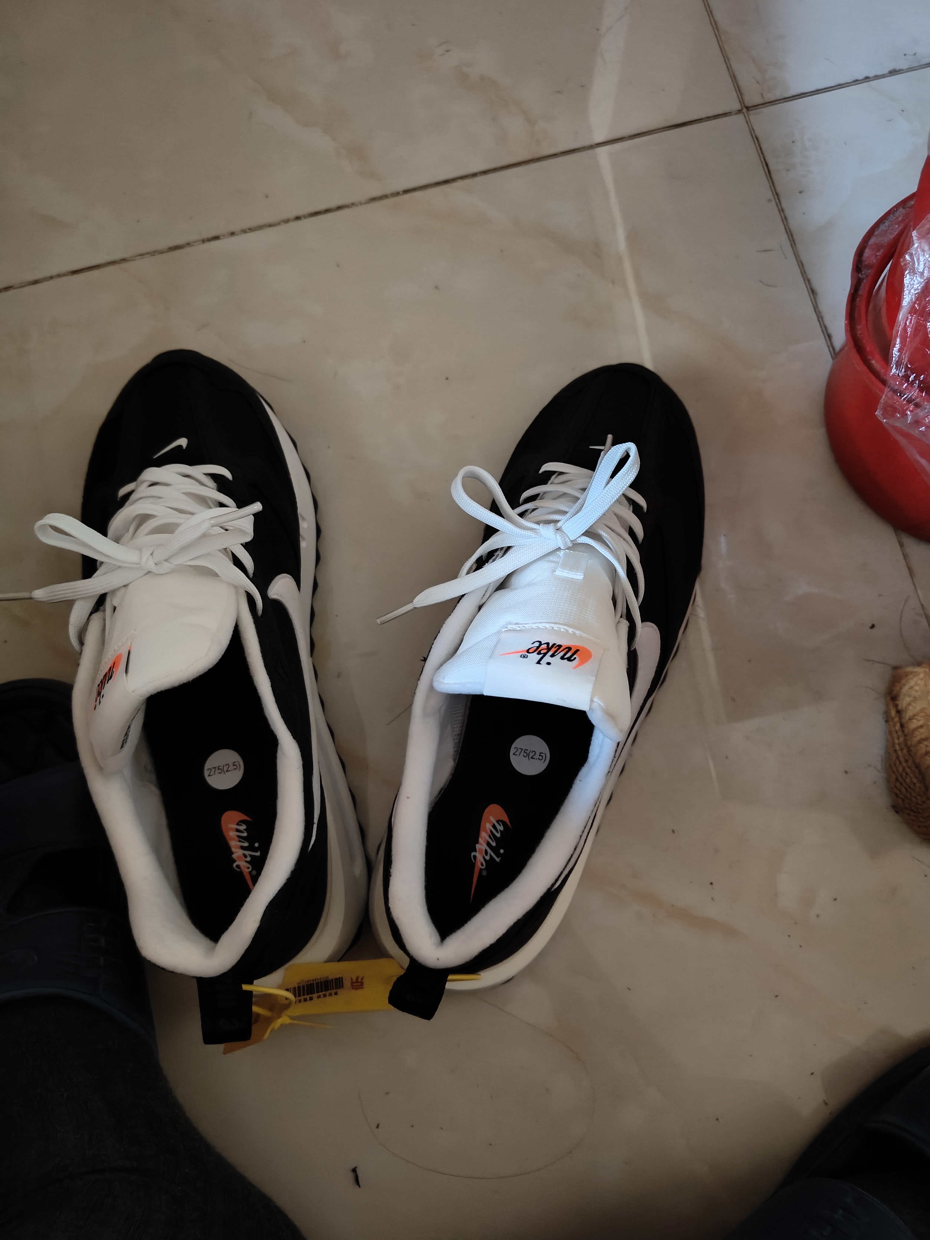 耐克NIKE休闲鞋男经典气垫AIR MAX DAWN运动鞋DJ3624-001黑白42.5 实拍图