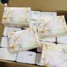 洁柔抽纸 繁花系列3层100抽*40包 可湿水面巾纸 柔韧纸巾卫生纸 整箱 实拍图