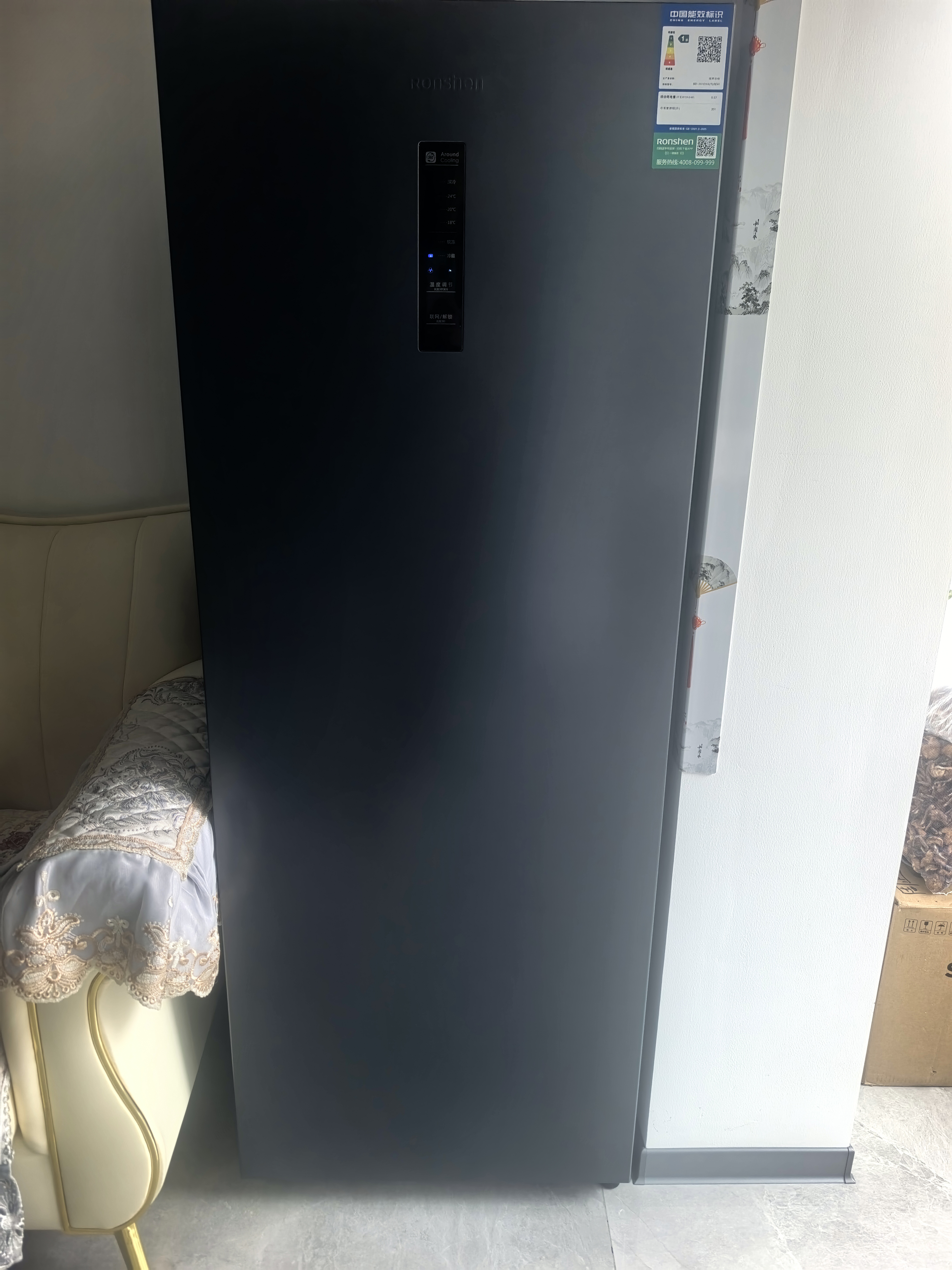 容声大冰象201L立式冰柜风冷无霜新一级能效变频节能-40℃深冷速冻抗菌冷柜BD-201D50LTLBDH 实拍图