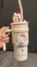 三丽鸥（SANRIO）HelloKitty公仔冰霸保温锁冷杯316不锈钢带吸管女友生日礼物700ml 实拍图