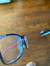 依视路（ESSILOR） 新款商务男镜架时尚潮流镜框女配依视路镜片近视定制眼镜 TR90-全框-1021BK-黑色 镜框+依视路膜岩非球面1.60现片 实拍图