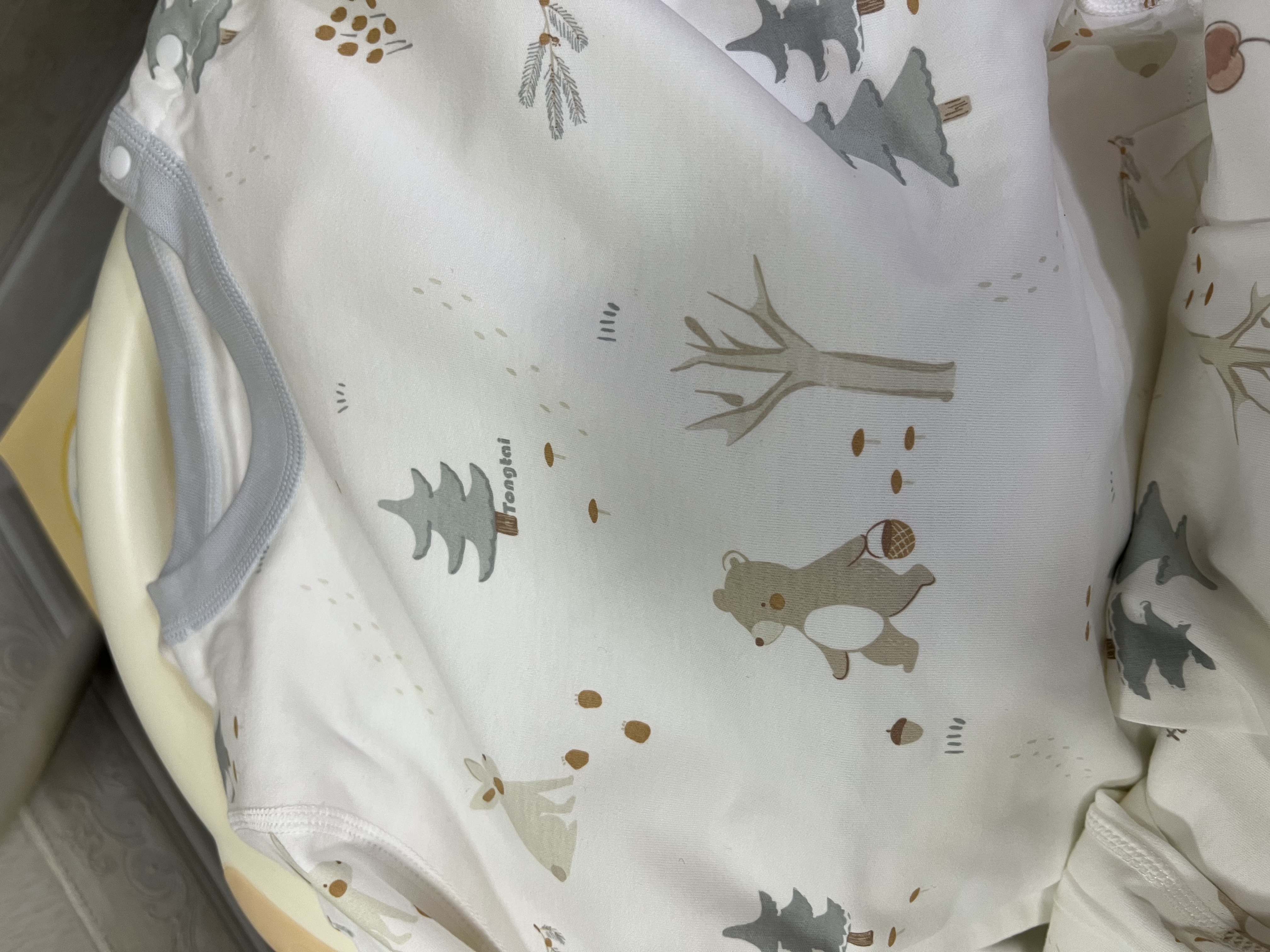 童泰（TONGTAI）宝宝秋衣套装春秋纯棉婴儿衣服儿童内衣男女童家居服棕色90cm 实拍图