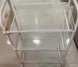 聚骊汇宿舍小推车置物架寝室书桌下小书架可移动带轮零食多层夹缝收纳柜 3层白-特厚全钢-滑轮+挂钩+挂盒 实拍图