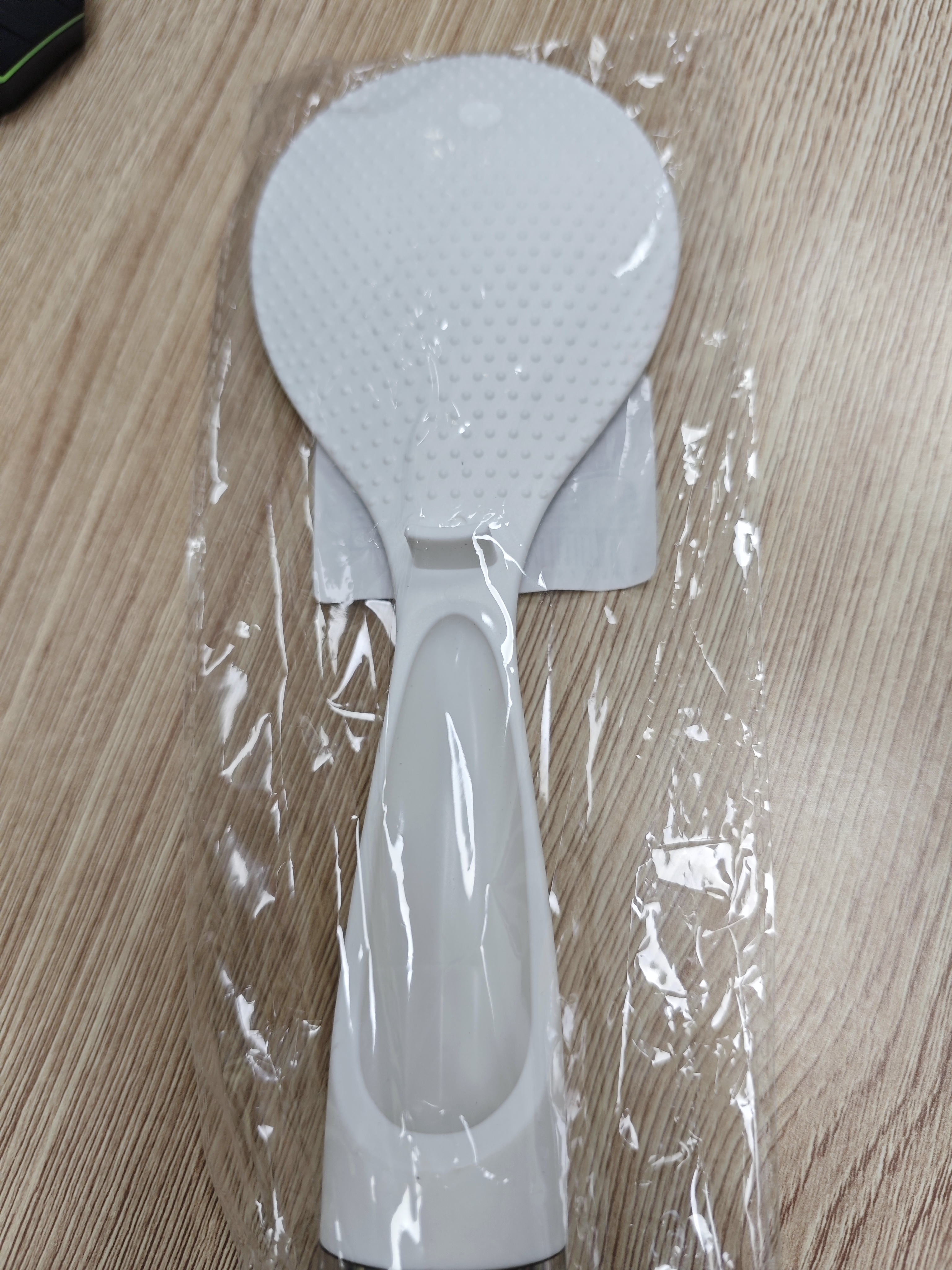 拜格（bayco）饭勺不易沾耐高温可立式波点防粘食品级勺子盛饭电饭煲饭铲BX5179 实拍图