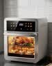 美的（Midea）空气炸锅全新新升级双层烤炸一体大容量多功能触屏免翻面15L空气炸烤箱MF-KZC15J01-QD 实拍图