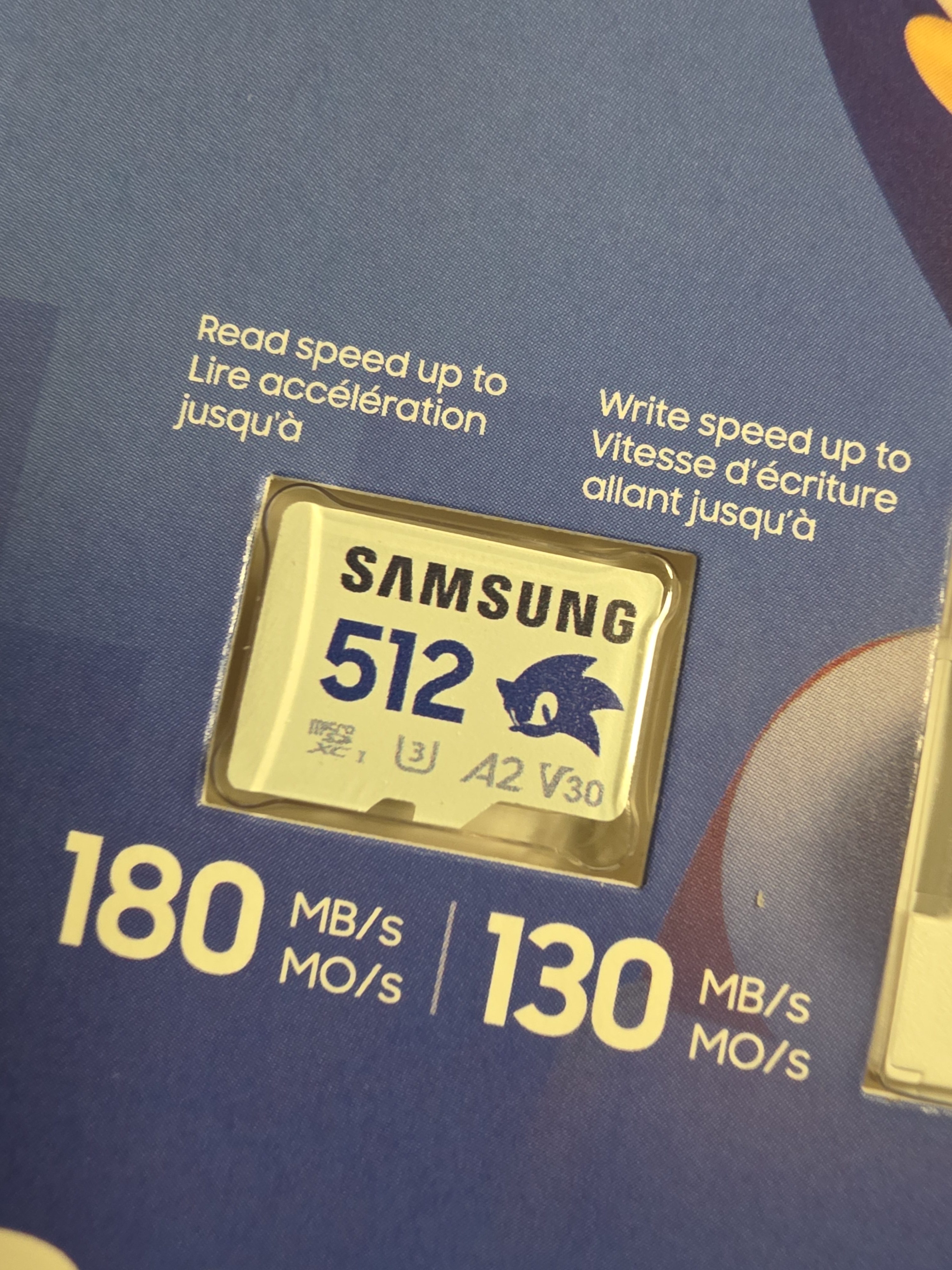 三星（SAMSUNG）512GB TF(MicroSD)内存卡 A2 U3 V30 4K 兼容switch无人机运动相机 索尼克游戏存储卡 读180MB/s 实拍图