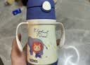 膳魔师（THERMOS）儿童吸管保温保冷水杯超轻316L不锈钢把手学生幼儿园婴儿上学TCKC 实拍图