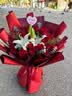 来一客鲜花速递玫瑰百合鲜花送老师女友表白生日礼物全国同城配送 19朵红玫瑰粉百合花束 实拍图