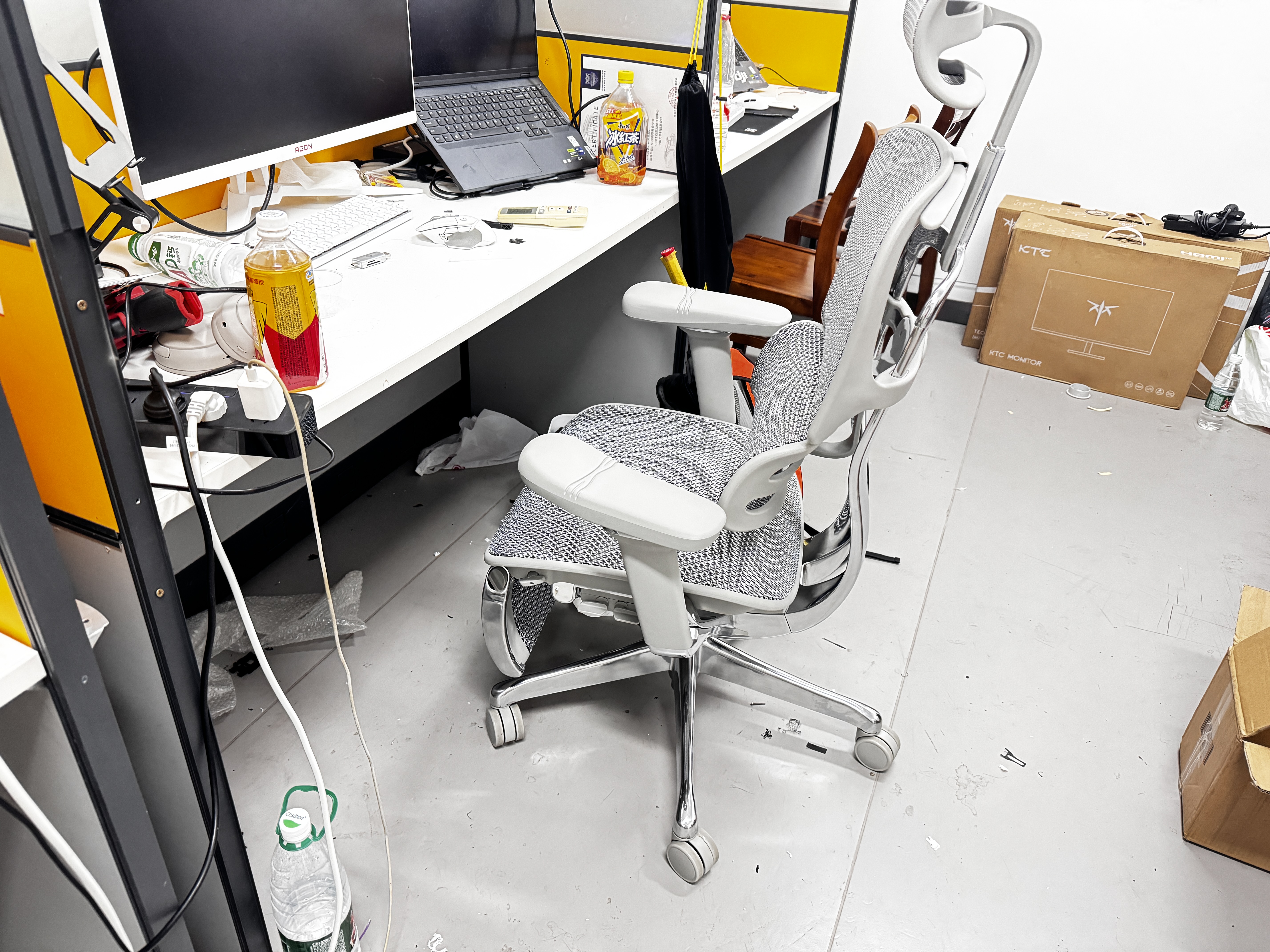 Ergonor保友金豪E2 Pro旗舰爆款人体工学椅 电脑椅办公椅电竞椅可躺椅子 银白网+躺舒宝 整椅发货 送货上门 实拍图