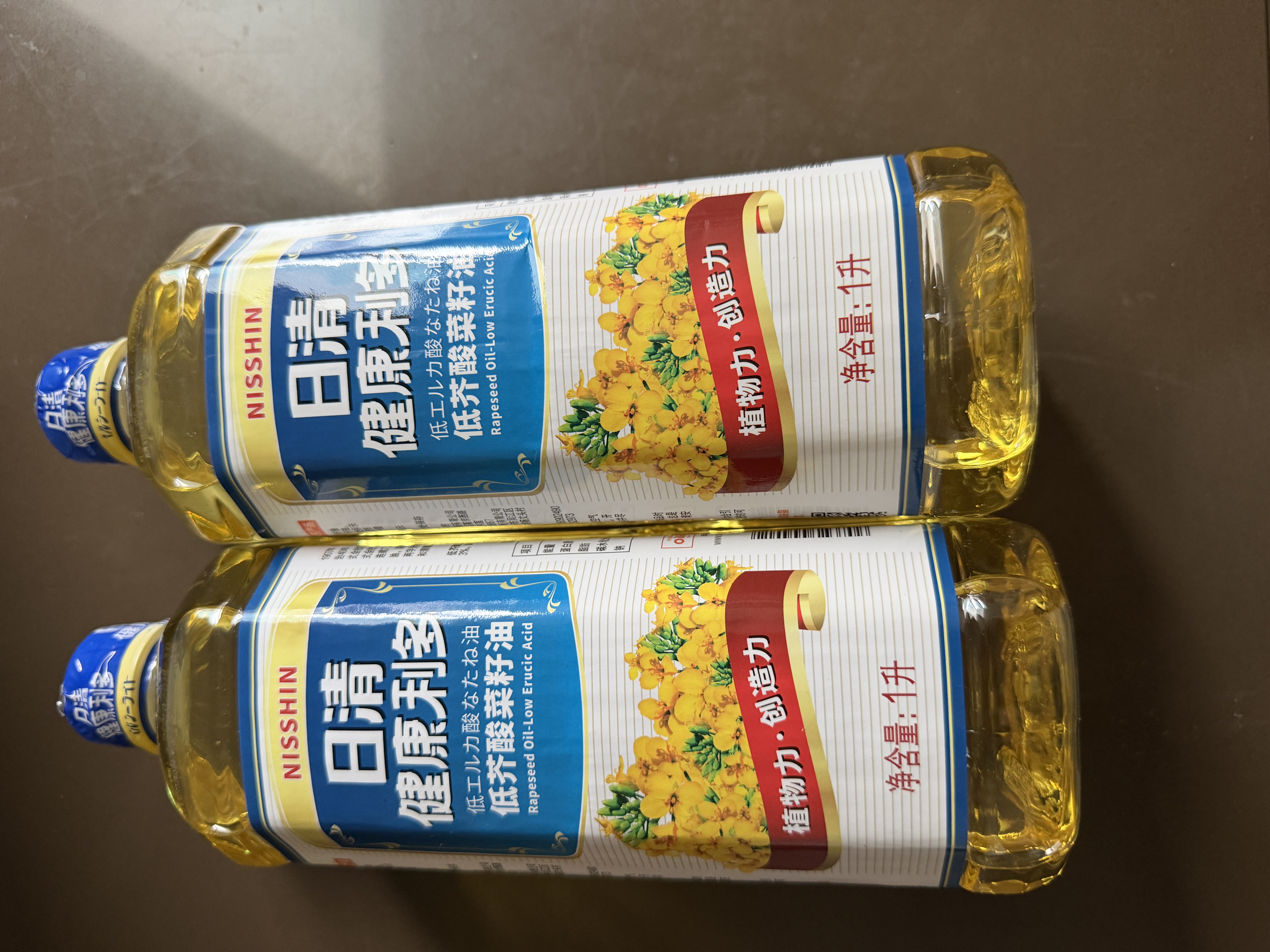 日清【保真菜籽油】健康利多低芥酸菜籽油 1L装食用油 浸出工艺 实拍图
