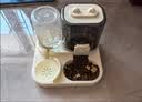 疯狂的主人猫粮自动喂食器饮水一体猫碗狗碗猫食盆猫咪猫盆宠物用品喝水双碗 实拍图
