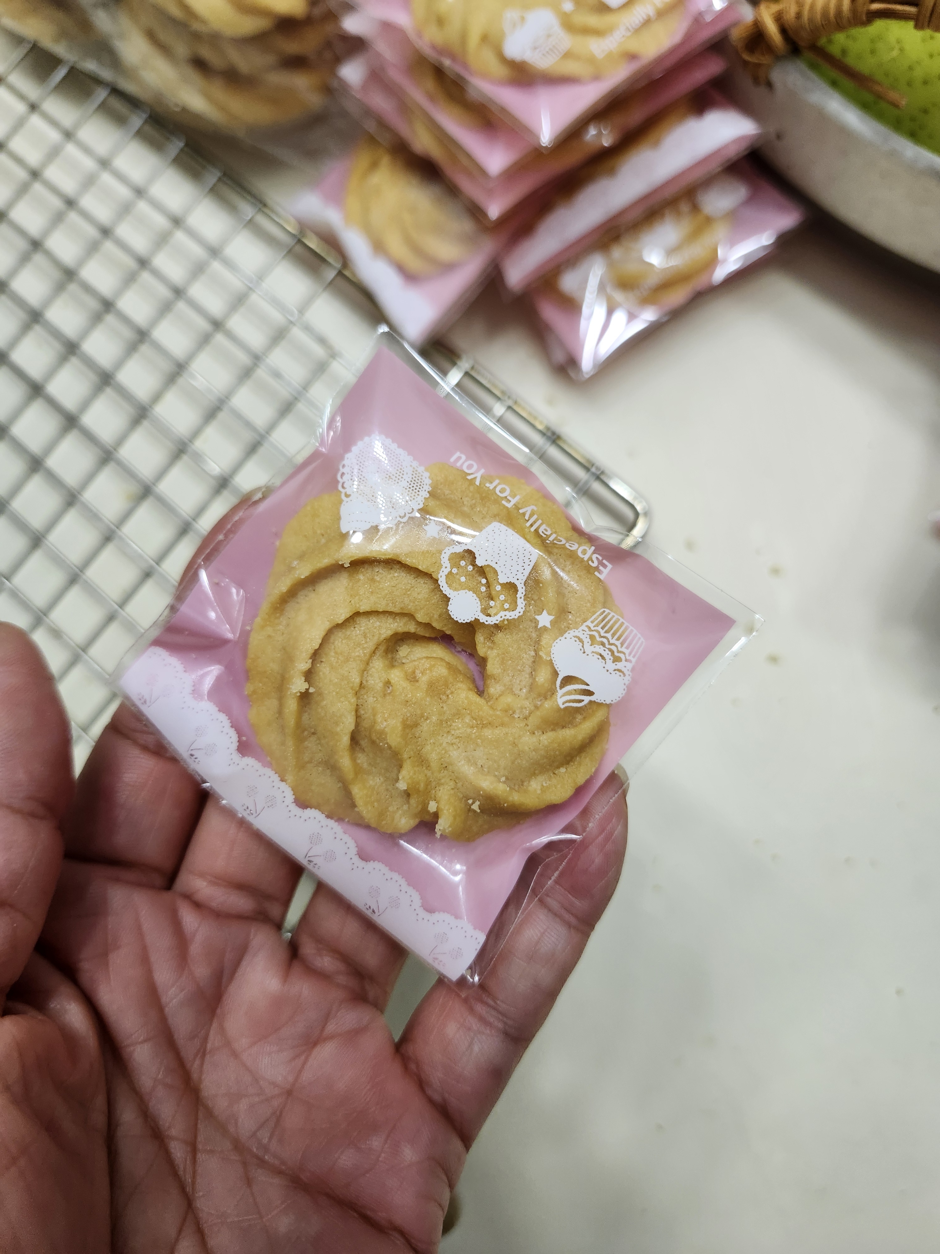 拜杰卡通风饼干包装袋300个曲奇雪花酥牛轧糖自封袋零食甜品包装 实拍图