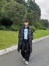 准者（RIGORER）长款羽绒服男2026秋冬新款连帽保暖防风加厚运动户外休闲情侣外套 纯正黑 L (175) 实拍图