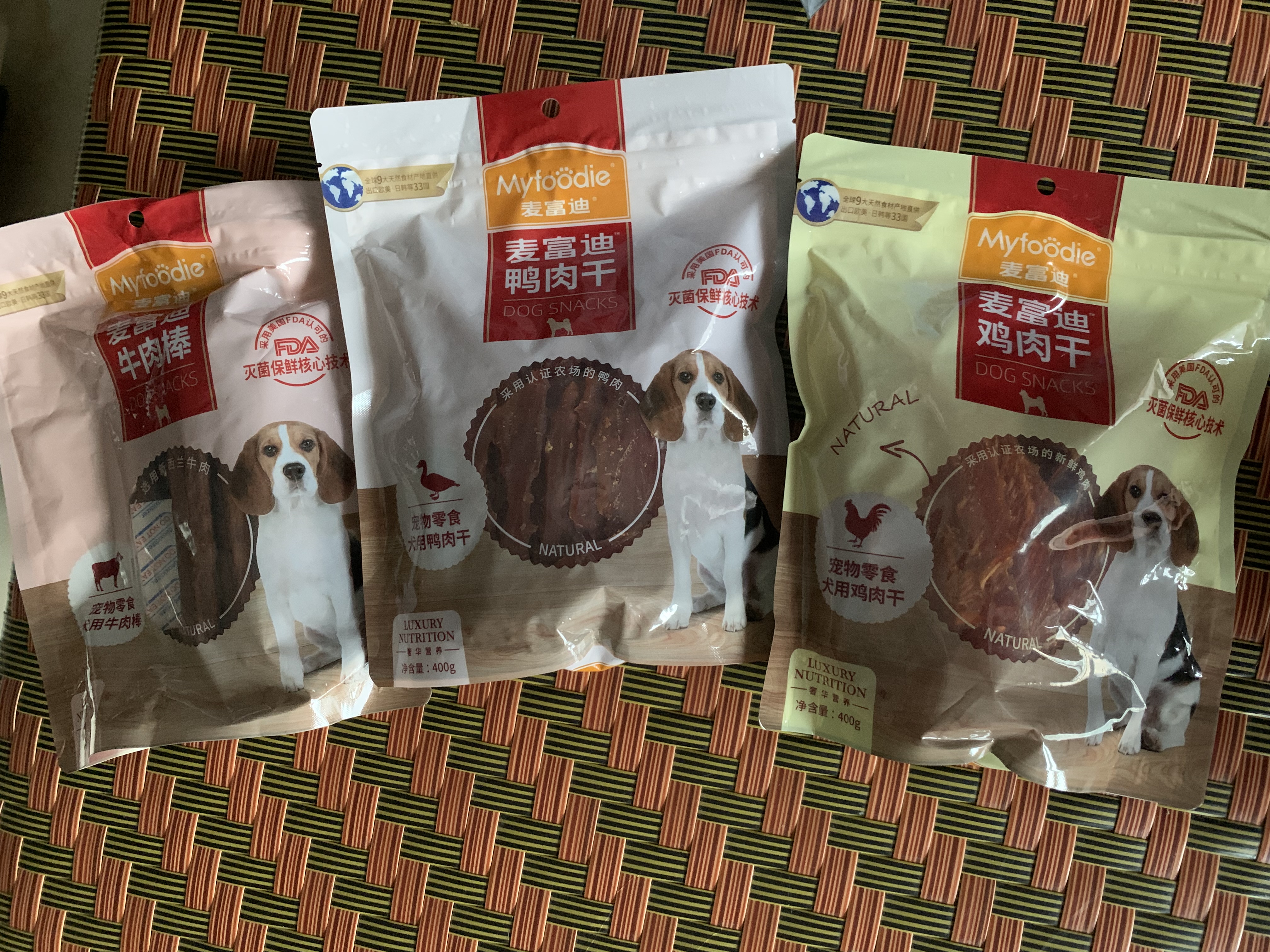 麦富迪狗狗零食 奢华营养鸡肉细丝400g成幼犬磨牙训练奖励解馋宠物零食 实拍图