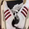 adidas ENTRAP美式校园风运动鞋少年感复古篮球风板鞋阿迪达斯   白色/红色   41 实拍图