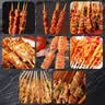 游牧御品大漠烧烤食材套餐5~8人份 220串净肉重4斤 10种露营烤串牛羊肉串 实拍图