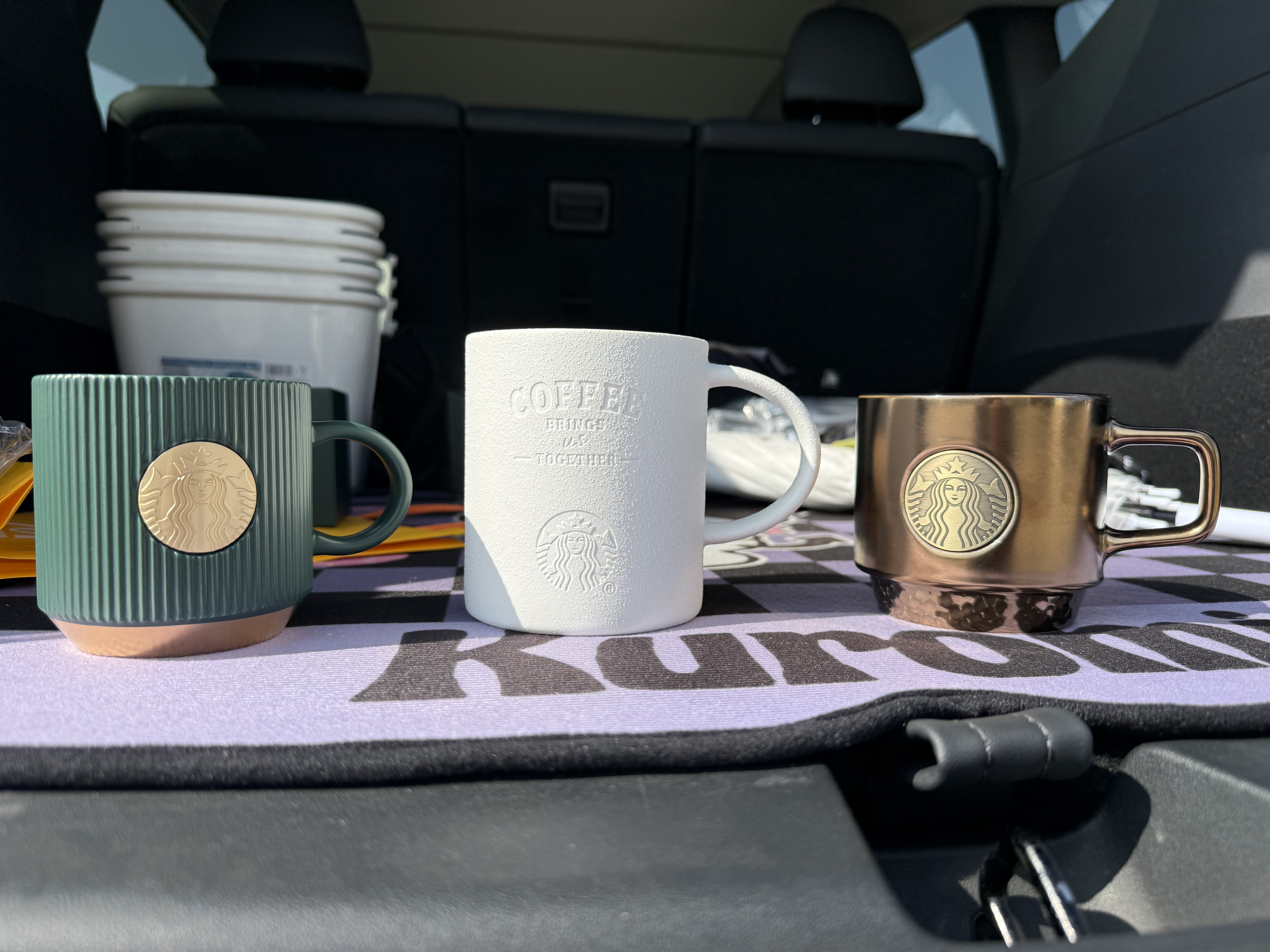 星巴克（Starbucks）棕金鎏光系列马克杯414ml水杯子桌面杯送男友节日礼物 实拍图