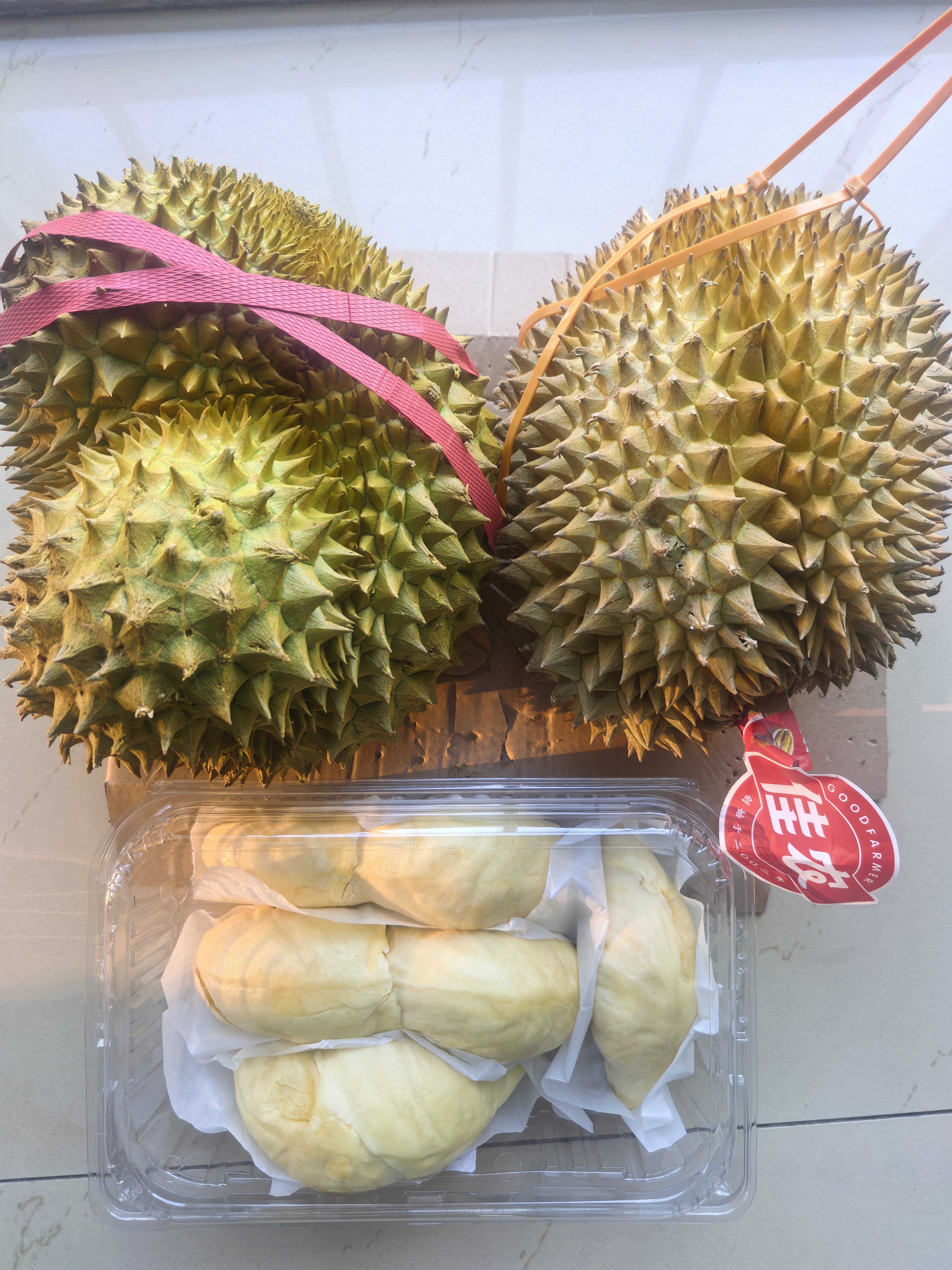 A级进口金枕鲜榴莲1粒约3kg(2-3kg) 实拍图