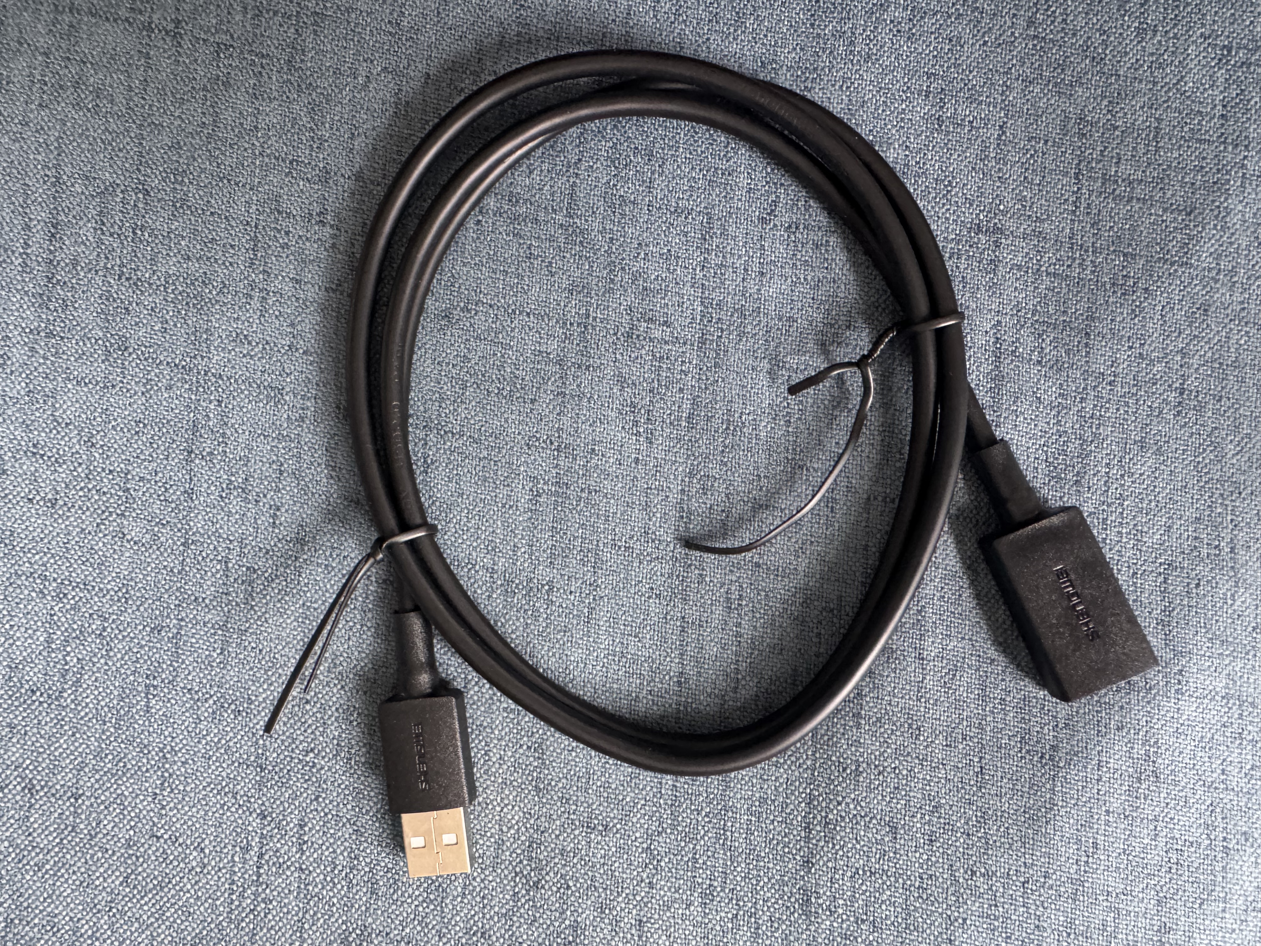胜为（shengwei）USB2.0延长线公对母 高速传输数据连接线 电脑U盘鼠标键盘打印机充电器扩展延长加长线1米AUF1010G 实拍图