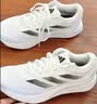 adidas DURAMO RC超轻透湿排汗缓震网面透气体测跑鞋男女阿迪达斯 白色/黑色   37 实拍图