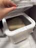京东物流 家用翻盖装米桶五谷杂粮密封桶防虫防潮食品级密封桶 透明白 12斤【专享】 实拍图