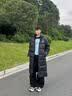 准者（RIGORER）长款羽绒服男2026秋冬新款连帽保暖防风加厚运动户外休闲情侣外套 纯正黑 L (175) 实拍图
