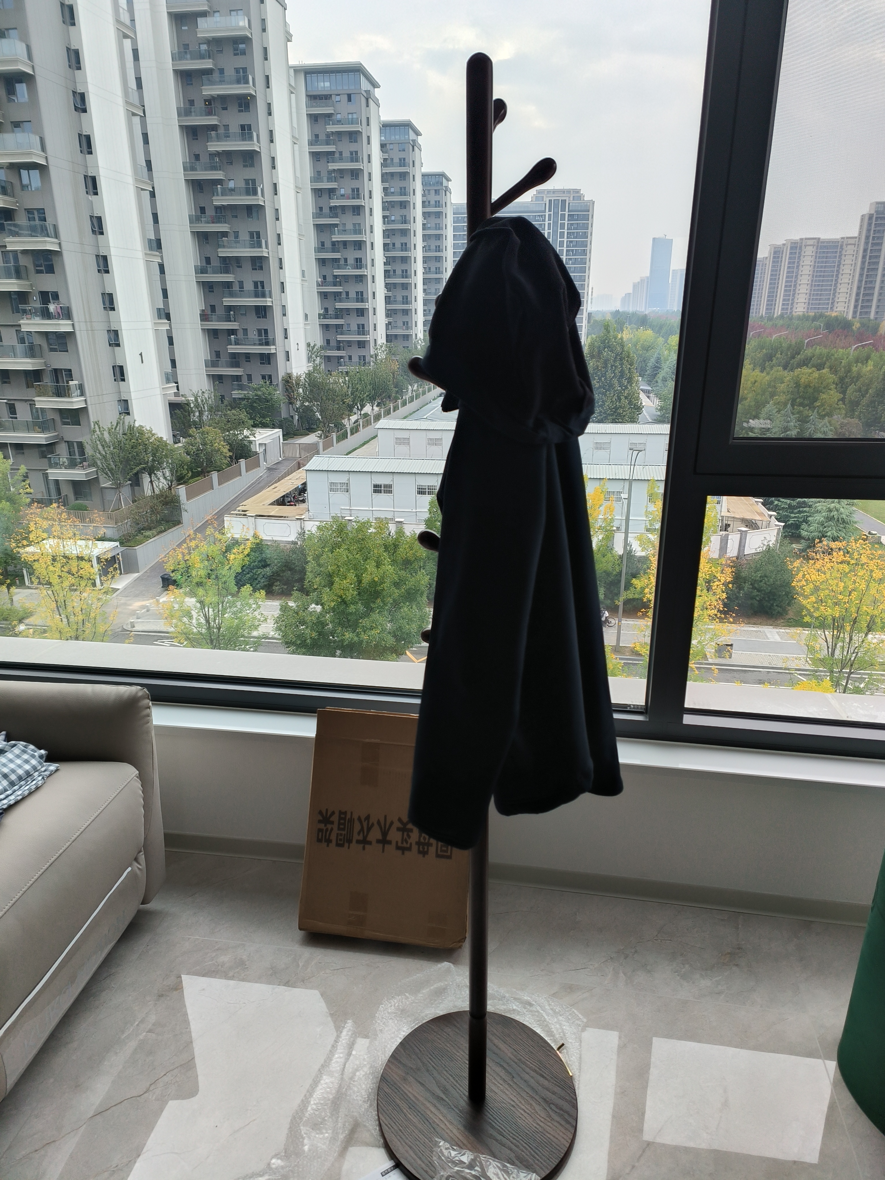 栖音阁实木衣架落地卧室衣帽架客厅挂衣服架子落地衣架家用立式挂包架 实拍图