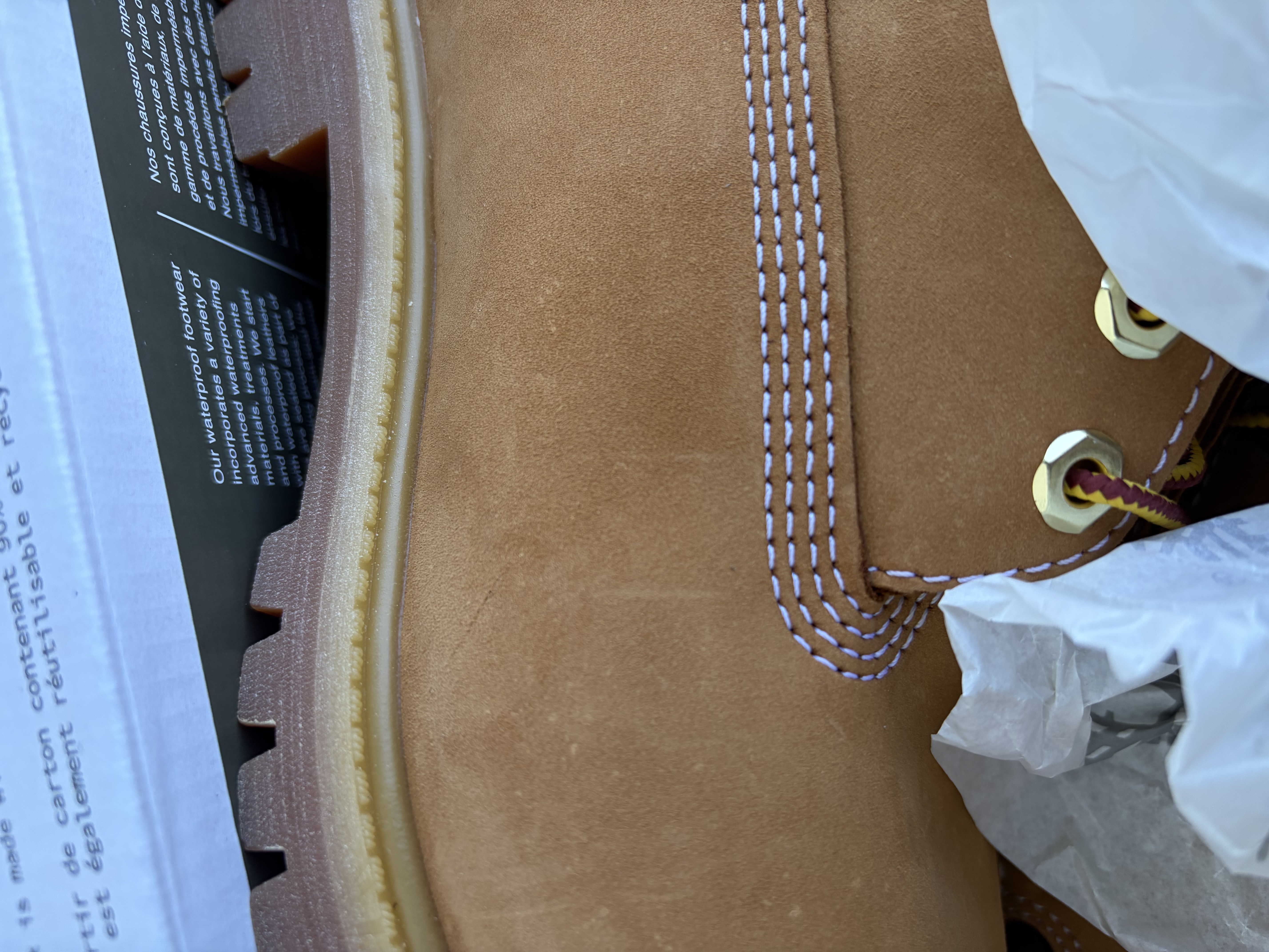 添柏岚（Timberland）踢不烂经典大黄靴高帮马丁靴户外防水真皮宽版男 10061W 41 实拍图