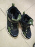 Skechers斯凯奇童鞋男女童棉鞋冬季防滑儿童加绒运动鞋中帮棉靴302527L 男童-鞋口加绒/黑色/绿色/BKGR 28.5码 实拍图