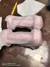 Keep哑铃女士健身家用1kg*2彩色浸塑环保手铃全身塑形薄肌训练樱粉 实拍图
