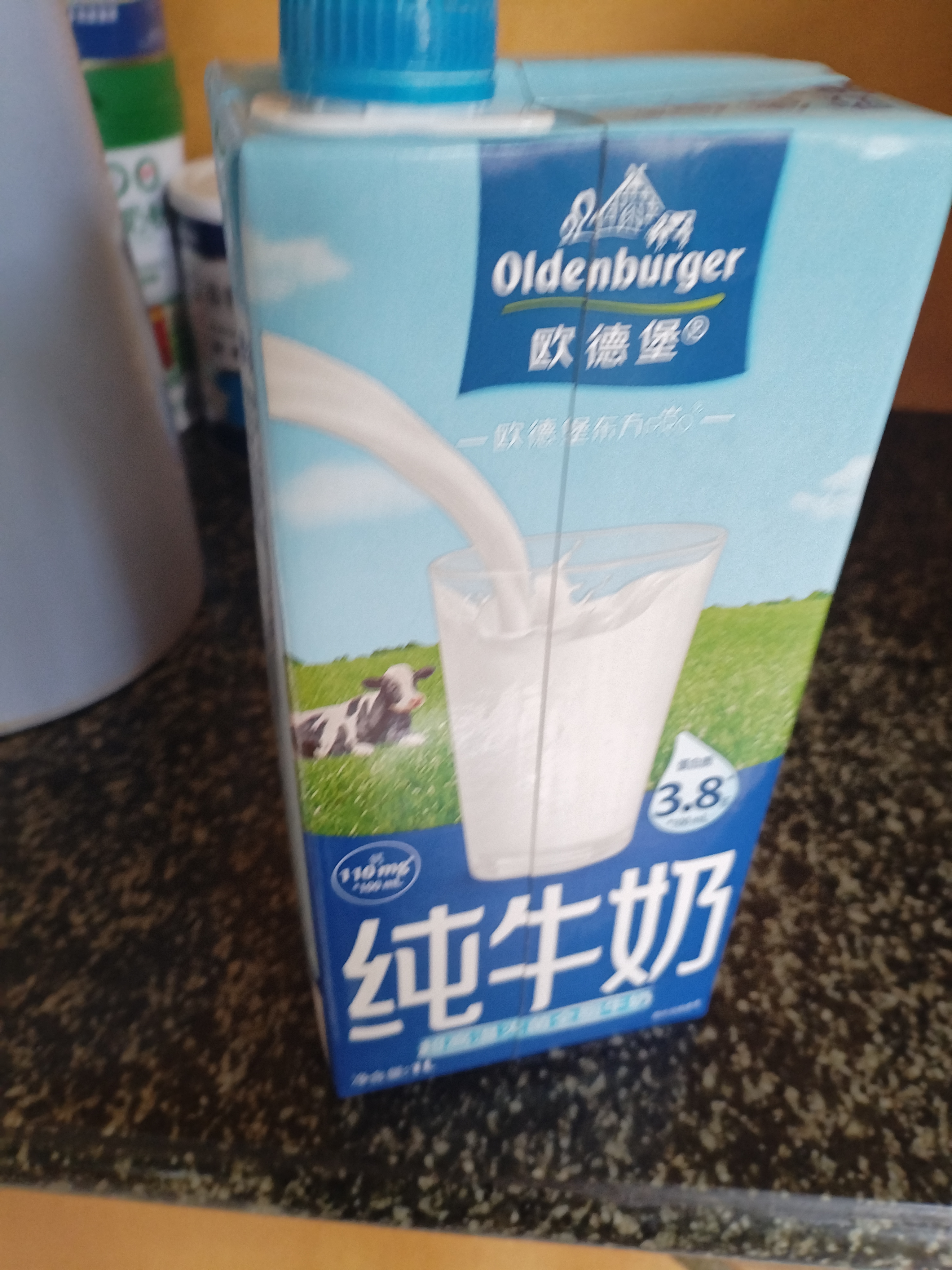 欧德堡（Oldenburger）3.8g蛋白高钙全脂纯牛奶1L*12盒 京东自营 实拍图