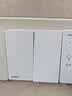 西门子（SIEMENS）开关面板 二开单控开关 86型暗装 致典雅白色5TA14213NC01 实拍图