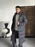 准者（RIGORER）长款羽绒服男2026秋冬新款连帽保暖防风加厚运动户外休闲情侣外套 纯正黑 L (175) 实拍图