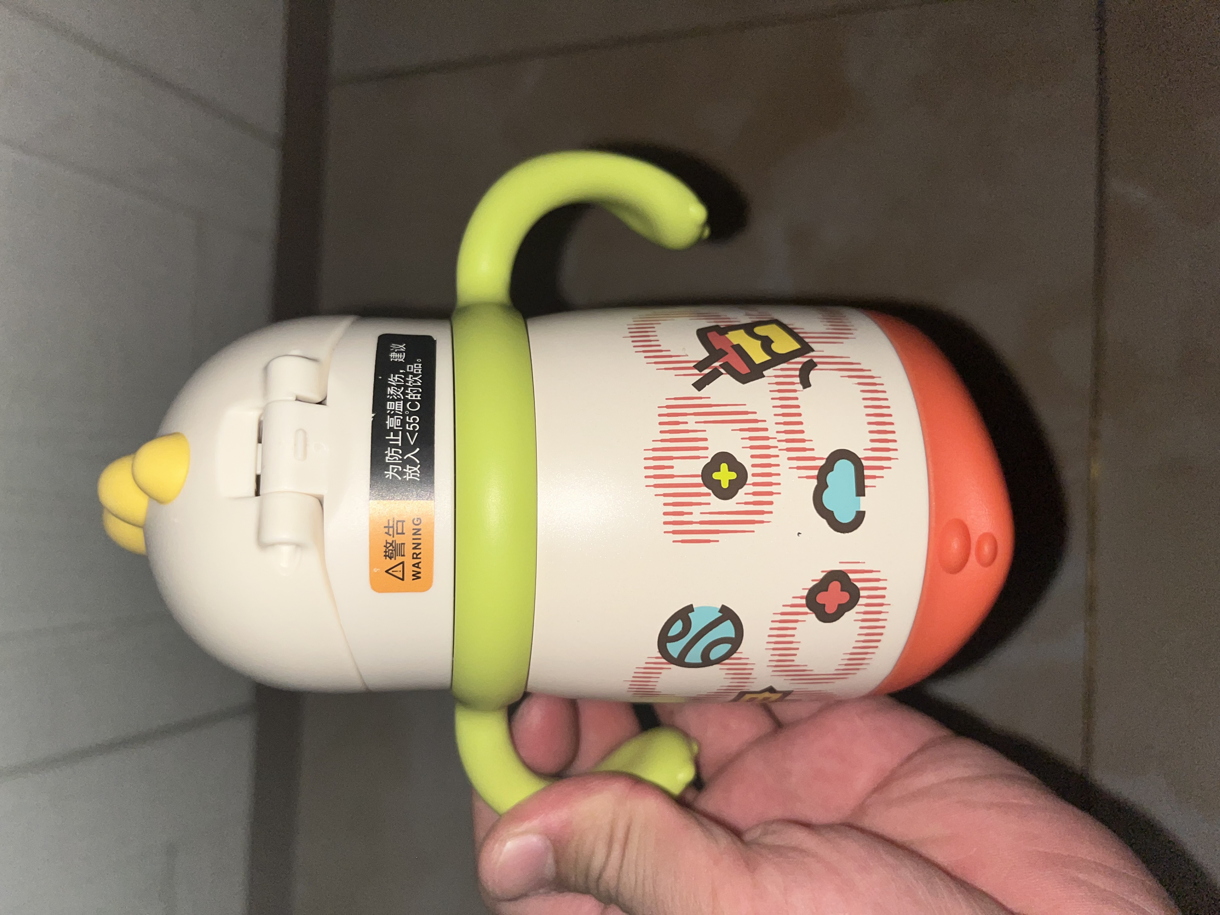 babycare儿童保温杯婴儿宝宝学饮杯吸管水杯水壶不锈钢300ml-新旧款混发 实拍图