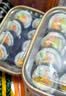 美丽雅一次性饭盒方形750ml*20套 食品级野餐外卖水果牛皮纸打包盒带盖 实拍图