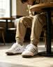 adidas ENTRAP美式校园风运动鞋少年感复古篮球风板鞋阿迪达斯   白色/金属暗银   42 实拍图