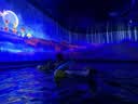 swimbobo户外水上成人小孩充气躺椅游泳圈浮床戏水浮力板 靠背网兜浮排 实拍图