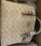 蔻驰（COACH）【品牌直供】女士MOLLIE 25中号斜挎托特包拿铁色CV965礼物次日达 实拍图