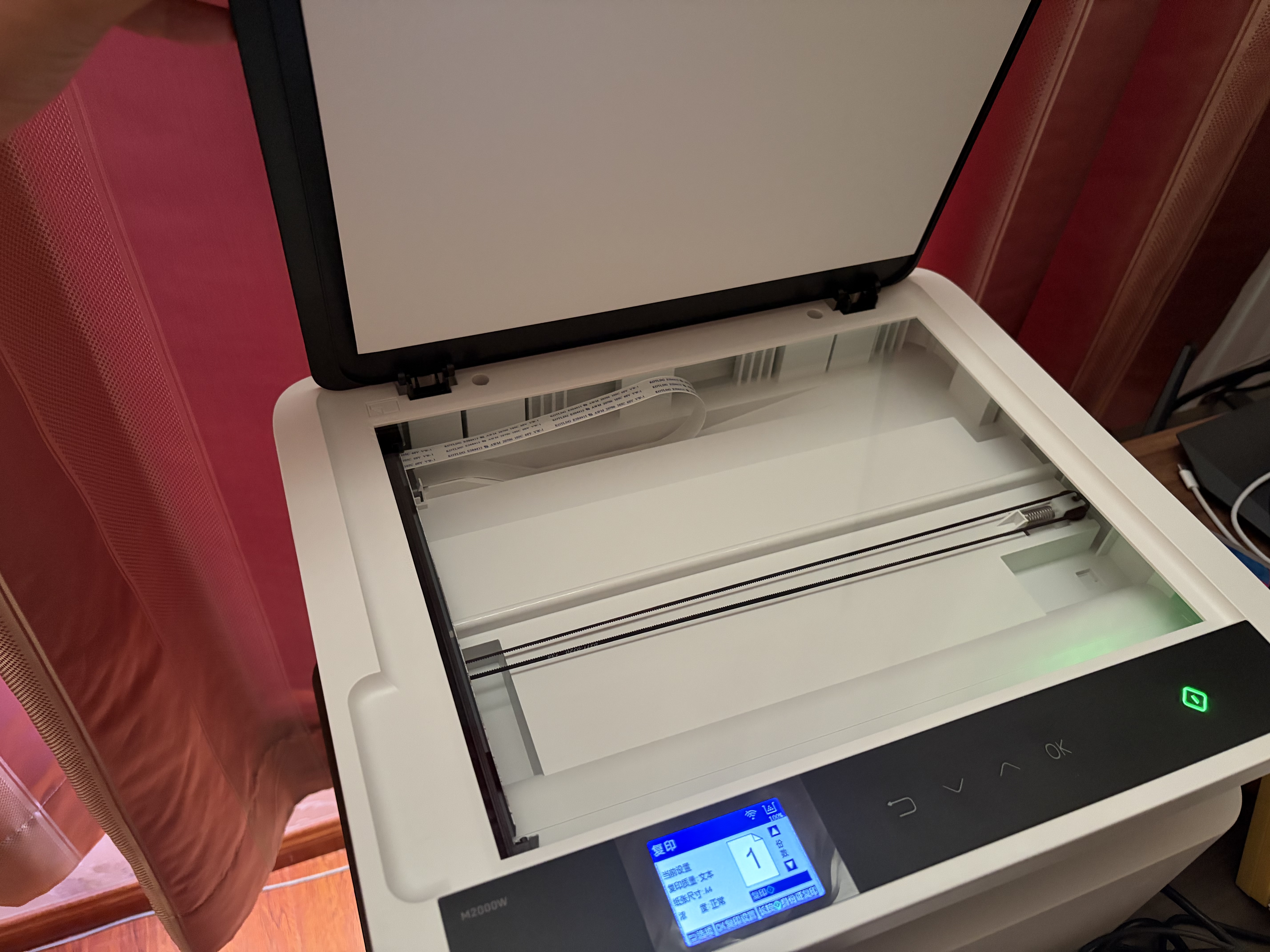 得力（deli）M2000W AI打印机黑白家用办公三合一 复印扫描机多功能 大印量 学习错题4500页 实拍图