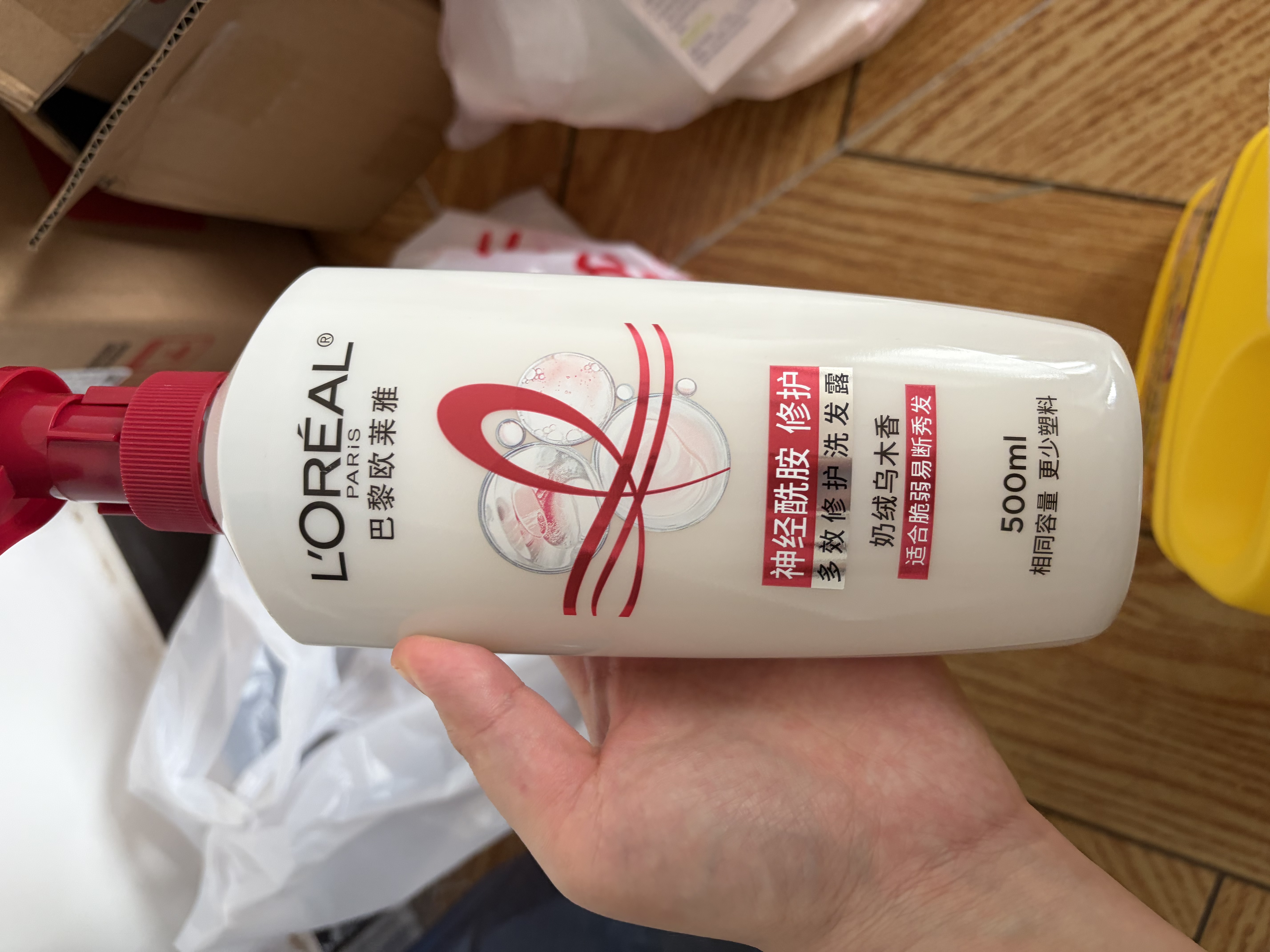 欧莱雅多效修护洗发水强韧滋润洗发露500ml（新旧包装随机发货） 实拍图