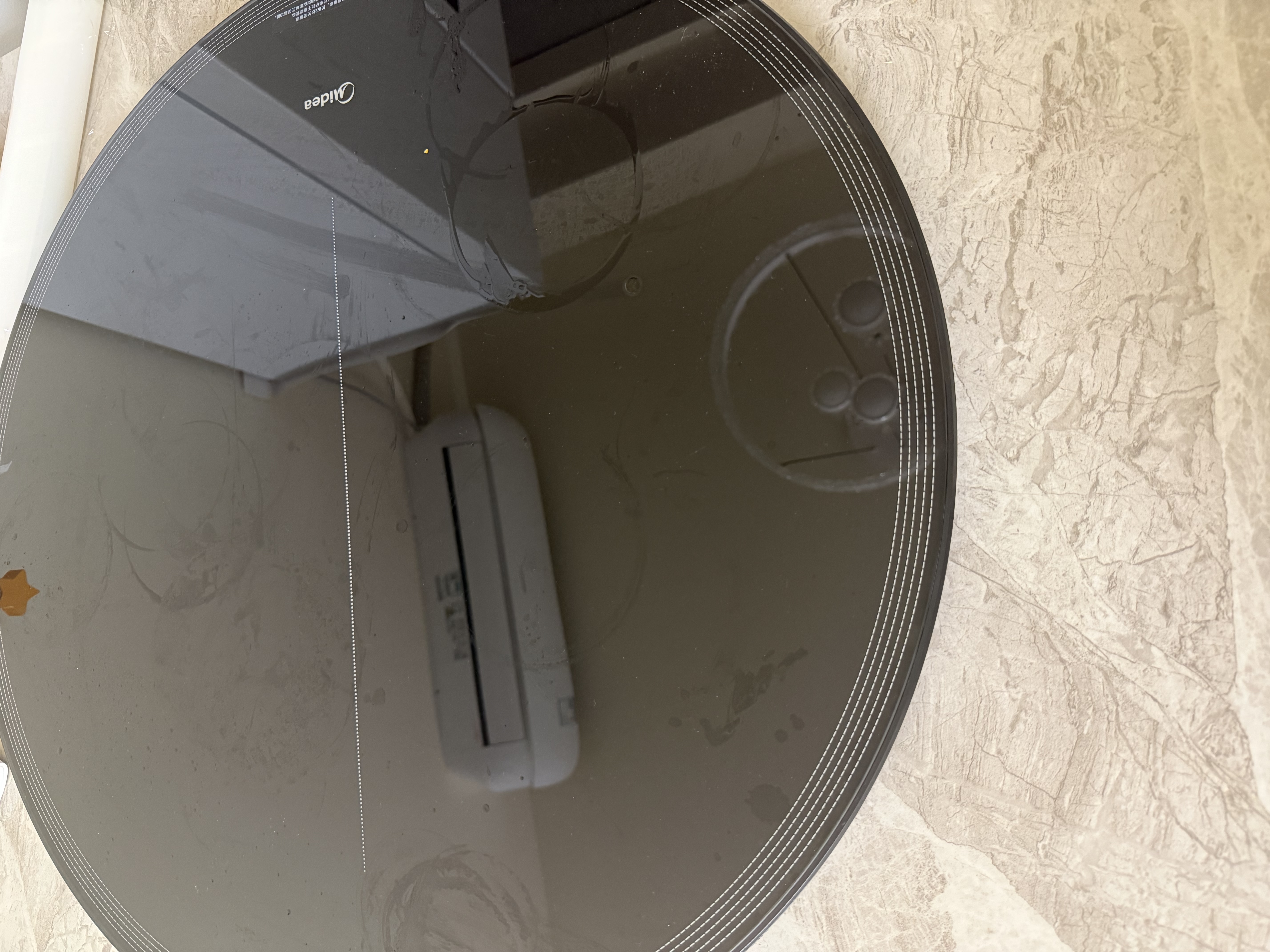 美的（Midea）小欢聚暖菜板新款石墨烯速热加热板保温板家用多功能餐桌转盘加热垫热菜神器双11特惠HBU60Y1 Pro 实拍图