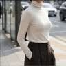优衣库HEATTECH EXTRA WARM混纺高领T恤/长袖女装9%羊绒478954 478954/30浅米色 M 实拍图